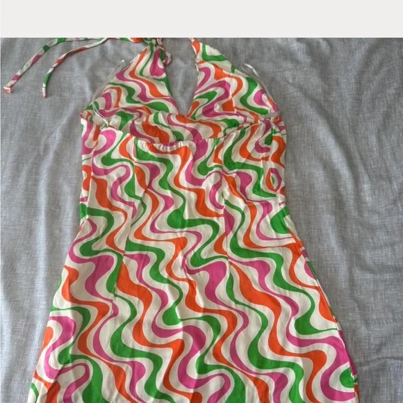 Zara Multicolor Halter Dress - Picture 2 of 3